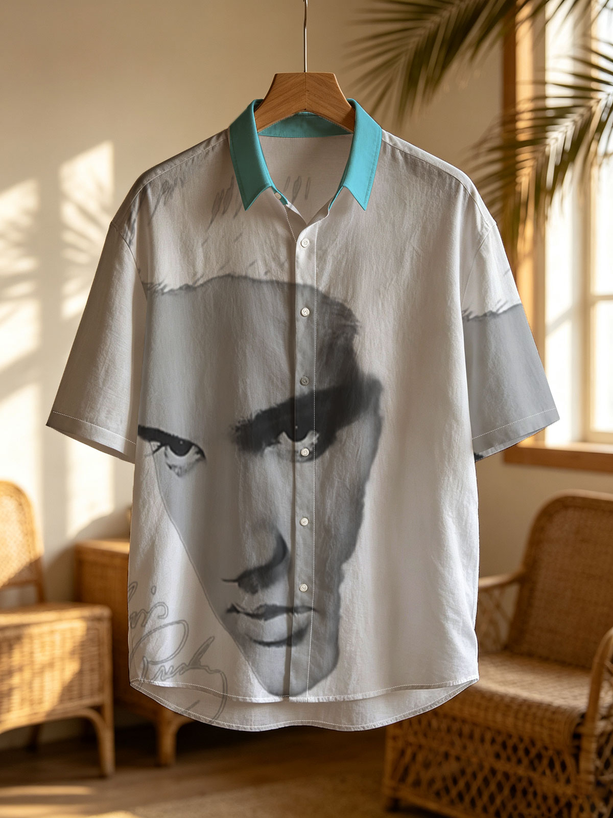 Elvis Presley Portrait in Black and White -  Shirt