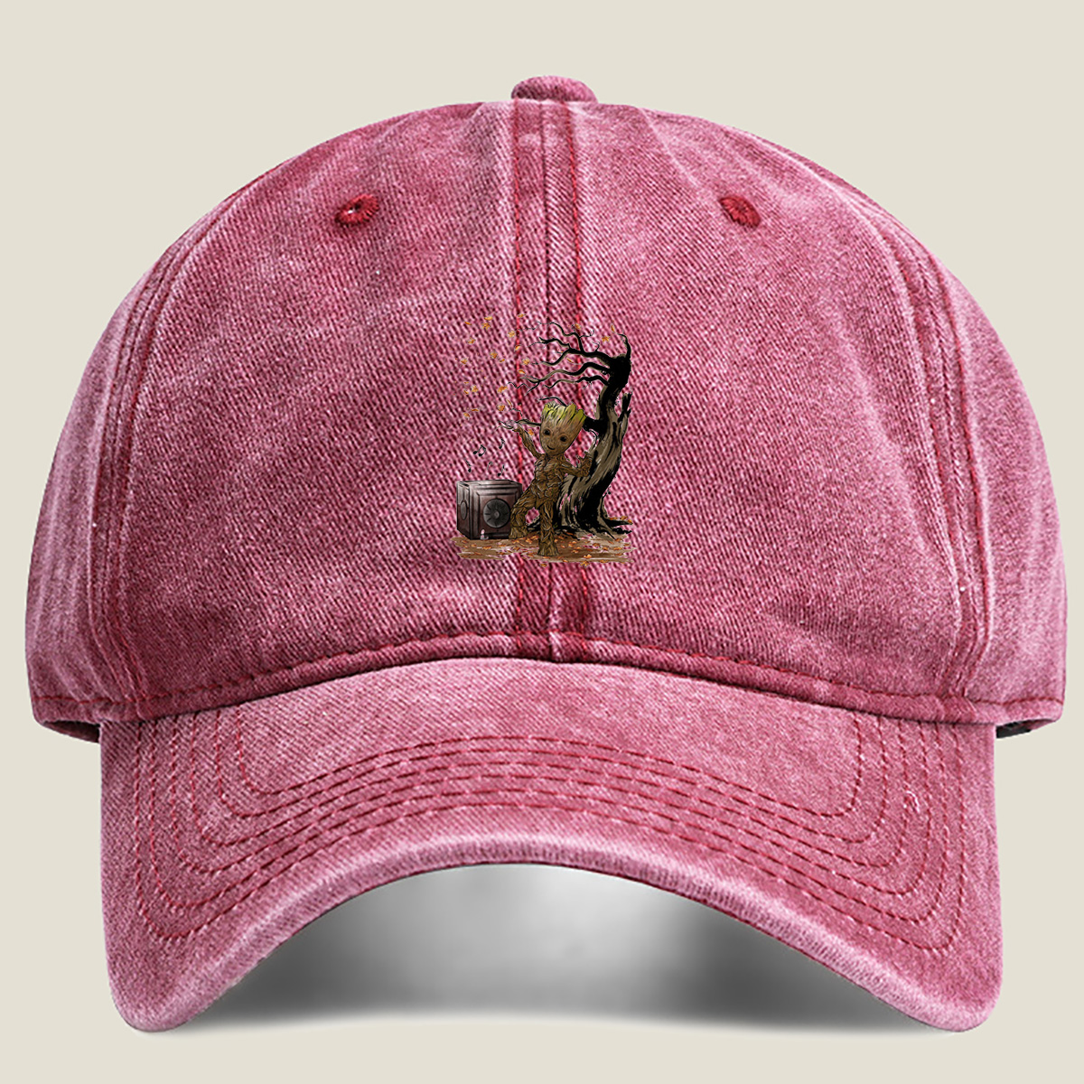 Guardians of the Galaxy: Groot Dancing with Music - Washed Denim - Baseball Cap