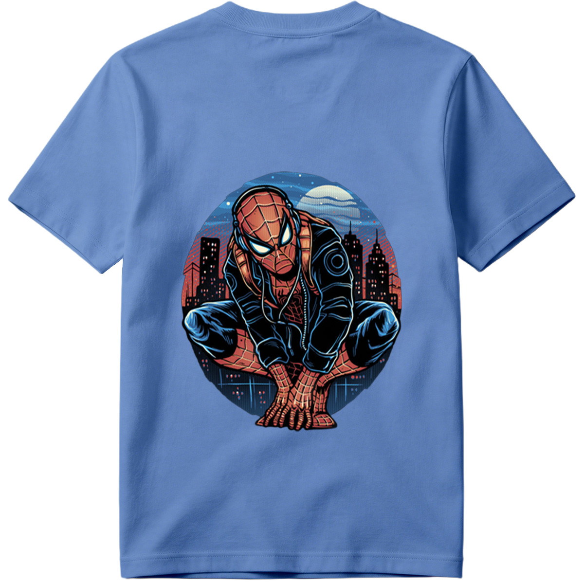 Spider-Man in Urban Night Scene - Tee