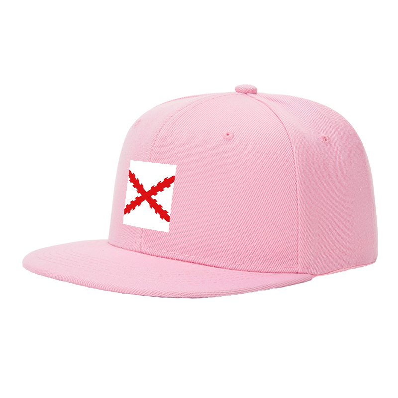 Flat Brim Baseball Cap Red Cross Lightning Print Streetwear Underground Skate Style for Basketball Court Skate Park Urban Scene Skaters Rappers Streetwear Enthusiasts