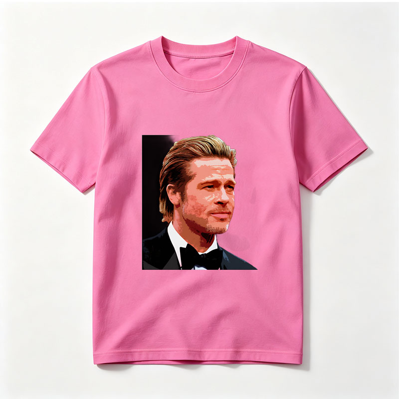 Brad Pitt in a Tuxedo Portrait - Tee