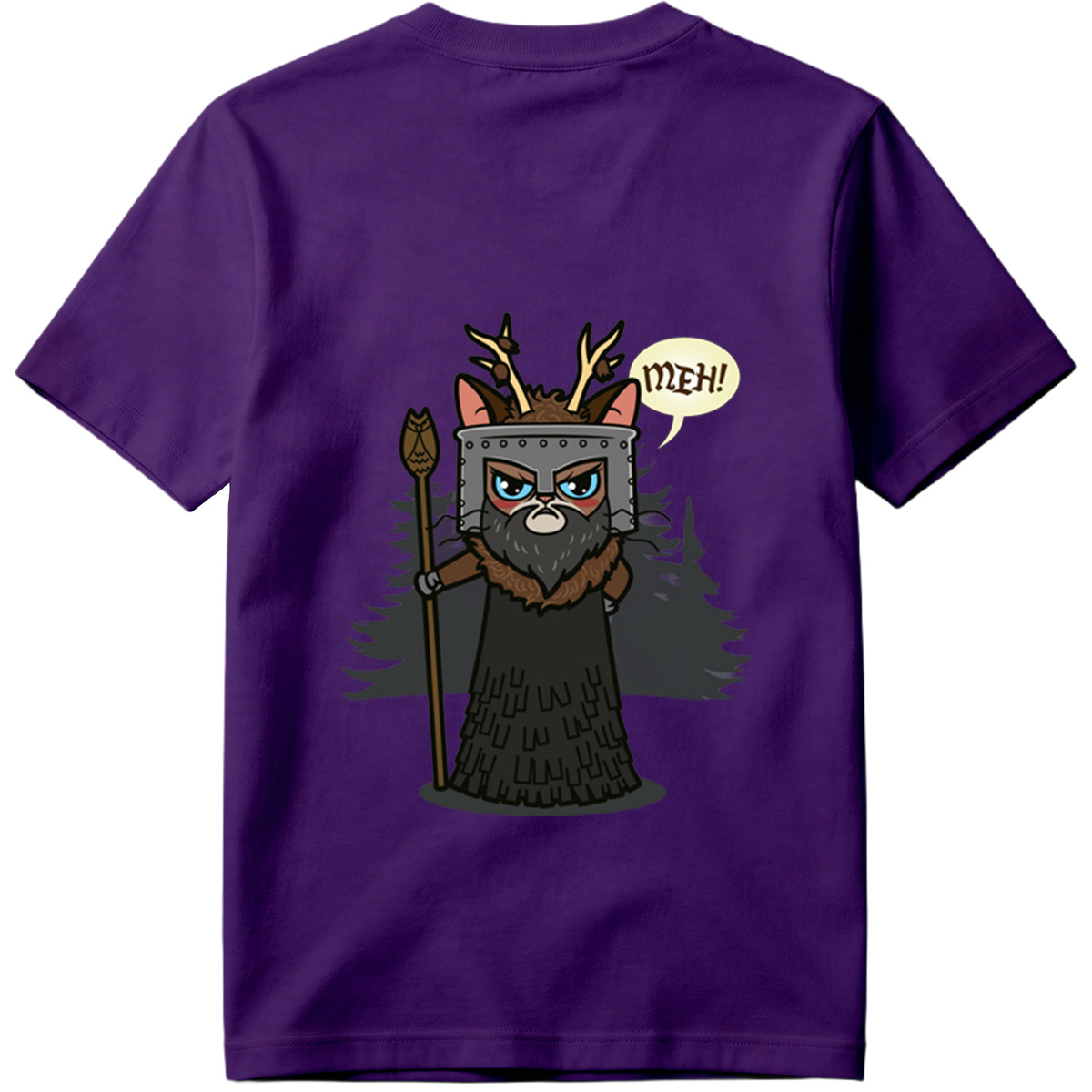 Cat Warrior with Antlers and Spear: 