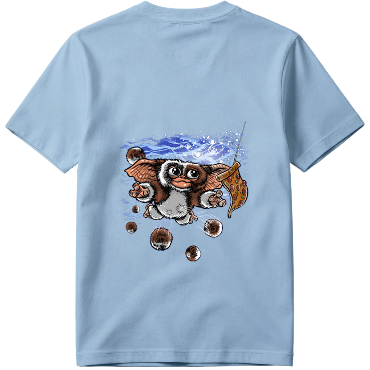 Gremlins - Gizmo with Pizza - Tee