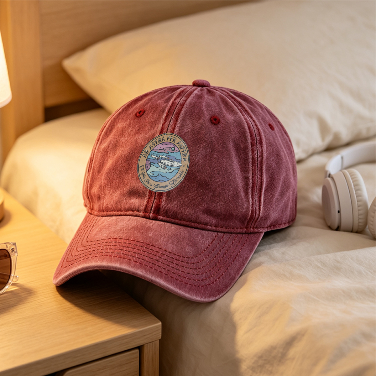 Star Trek: To the Stars Through Hardship - Washed Denim - Baseball Cap
