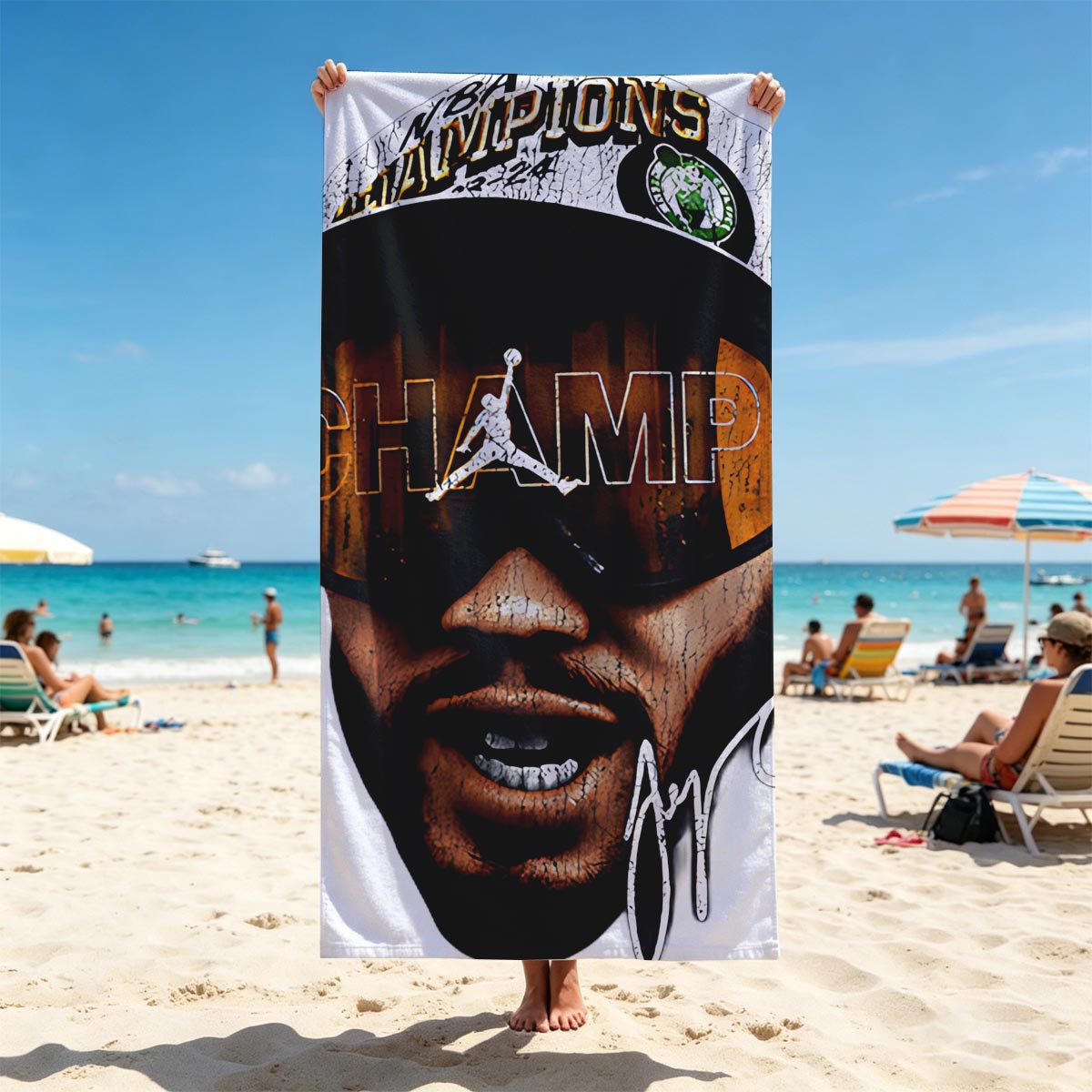 Jay-Z in Champions Cap and Jordan Sunglasses - Beach towels
