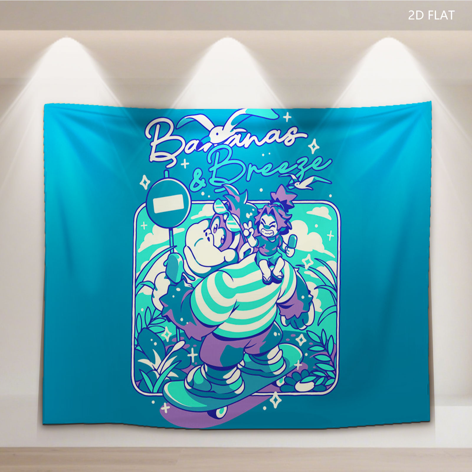 Bananas & Breeze: A Whimsical Adventure with the Giant and the Tiny Hero - Tapestry