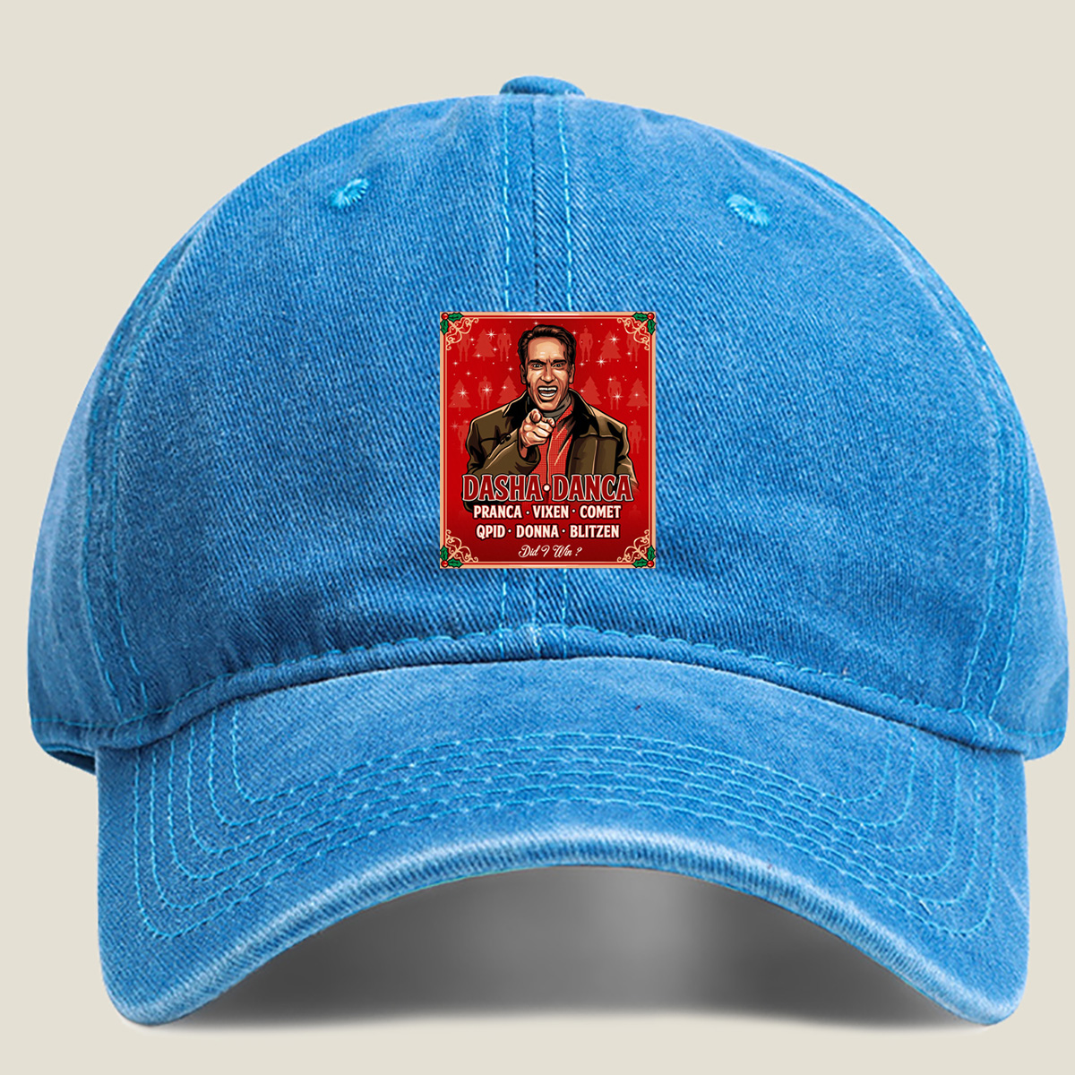 Dasha Danca: Pranca, Vixen, Comet, Qpid, Donna, Blitzen – Did I Win? - Washed Denim - Baseball Cap
