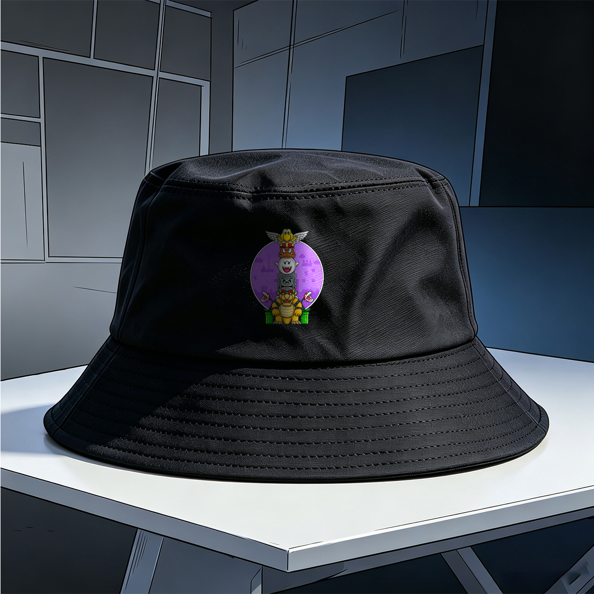 Super Mario - Bowser, Koopalings, and Enemies Stack - Fisherman's Hat