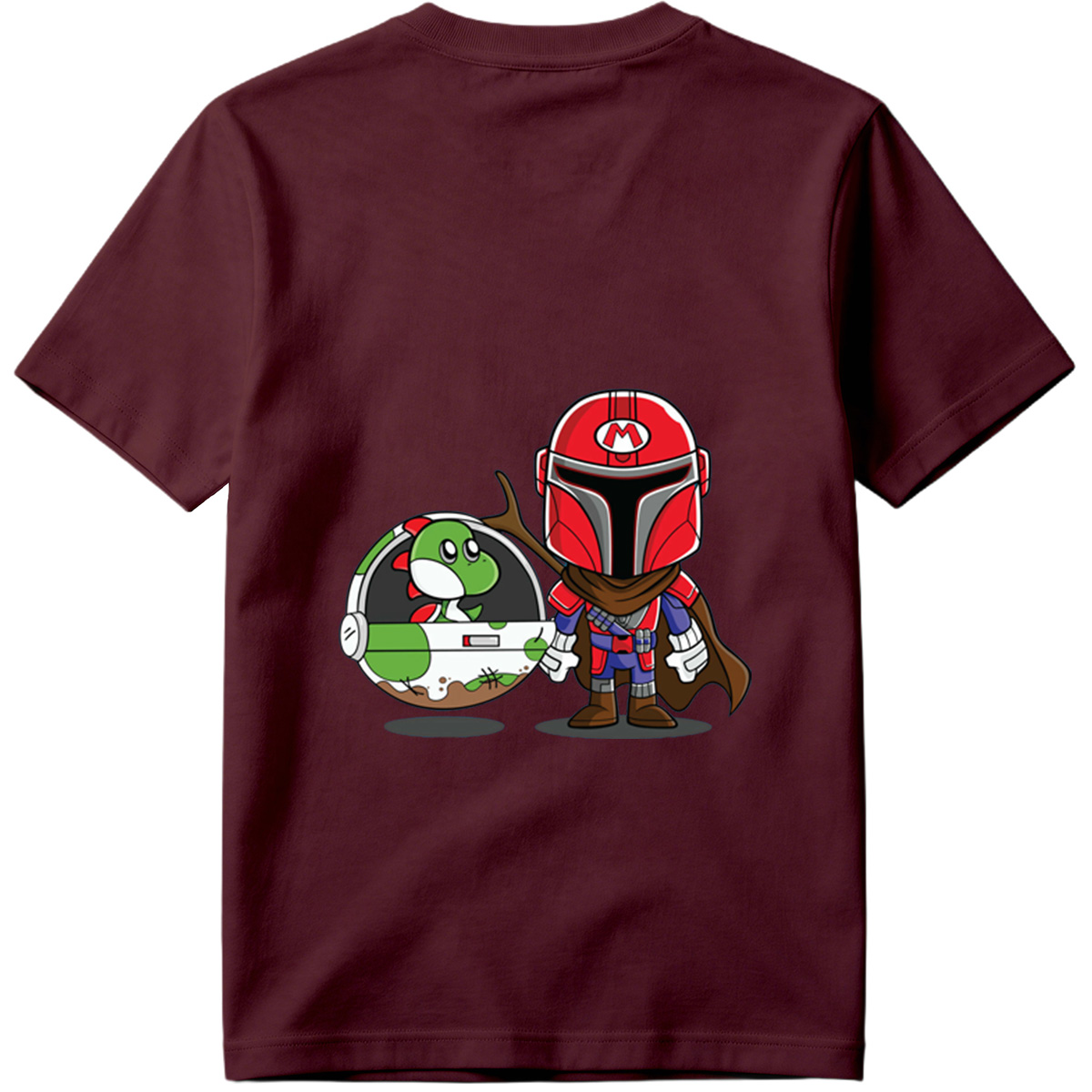 Mario Mandalorian with Yoshi in Space Pod - Tee