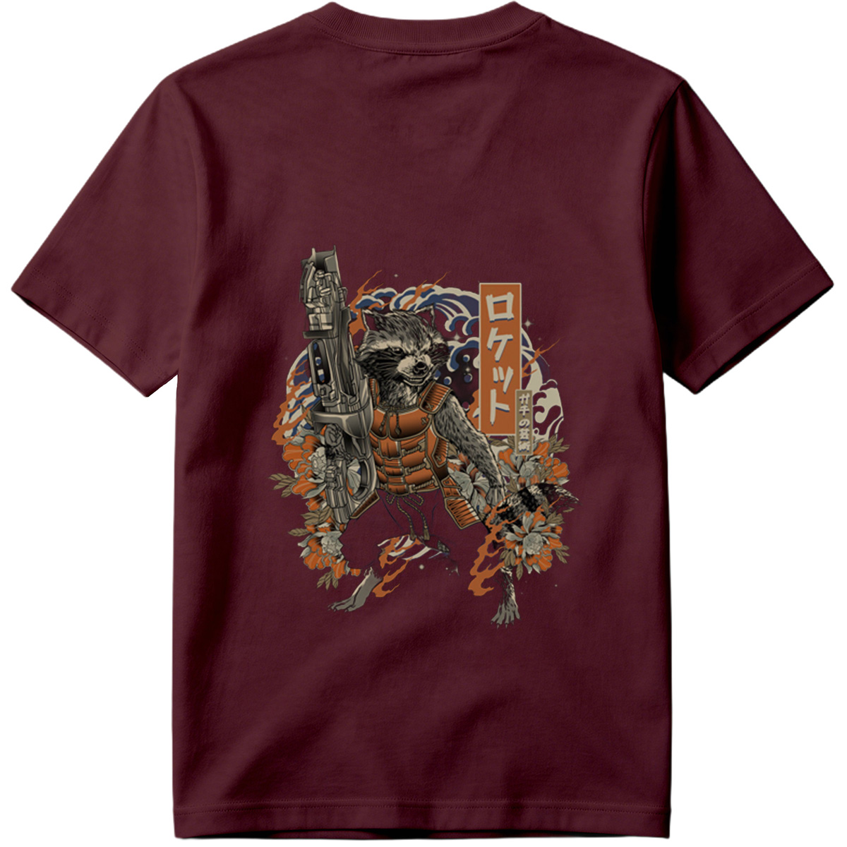 Rocket Raccoon in Japanese Tattoo Style - Tee