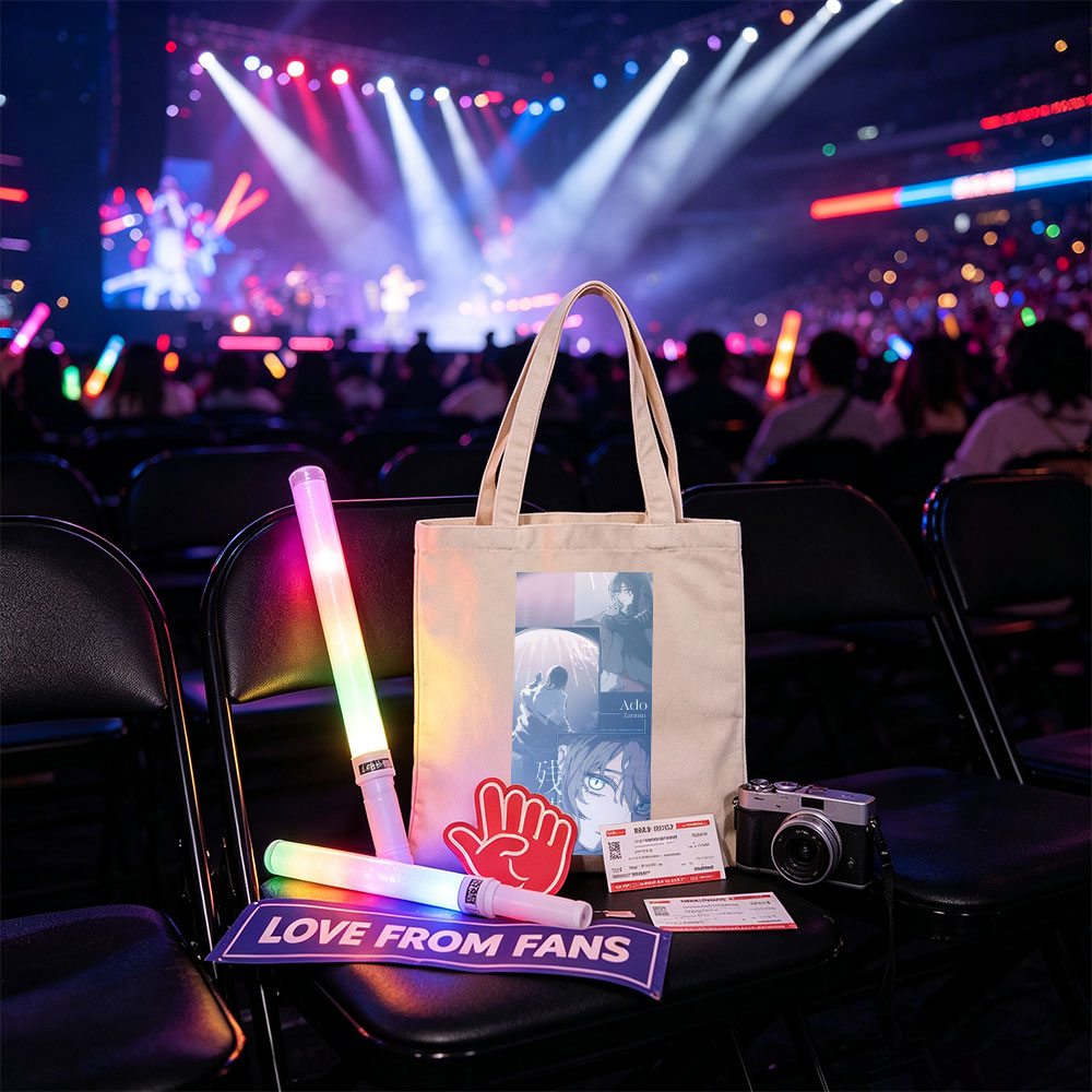 Ado Zanmu One Year Anniversary Visual Art Featuring Anime Characters and Dreamy Scenes - Canvas tote bags