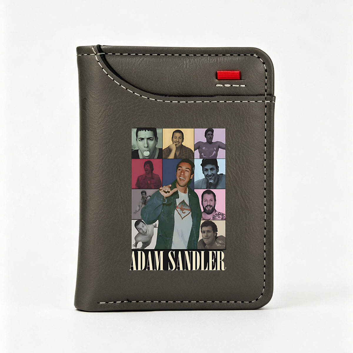 Adam Sandler: A Collage of Iconic Moments and Expressions - Vertical Style Wallet