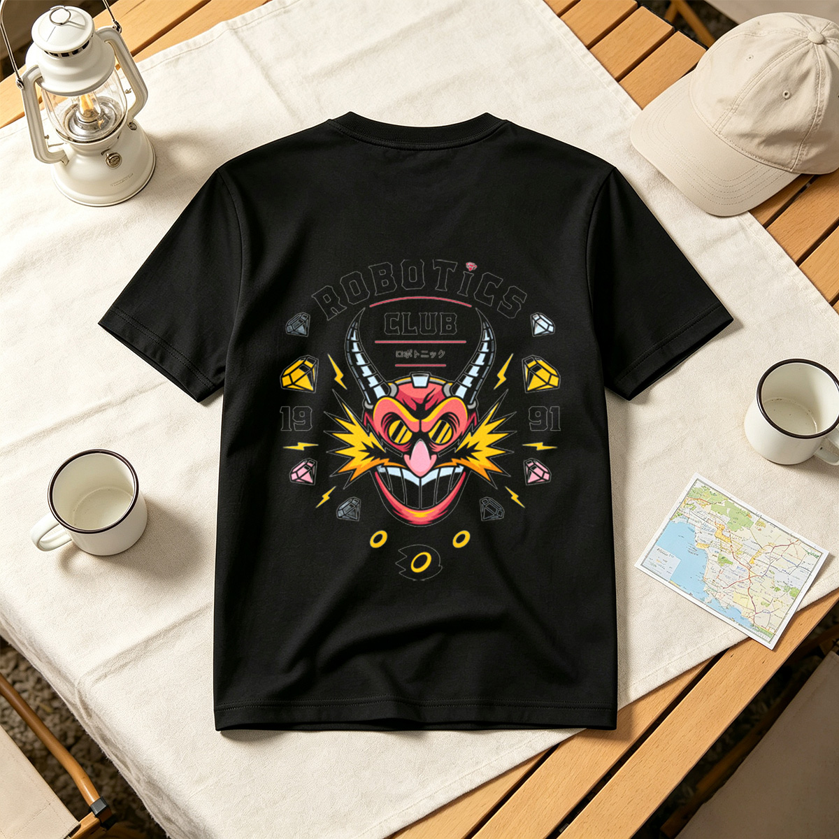 Robotics Club - Devil Robot Character Design - Tee