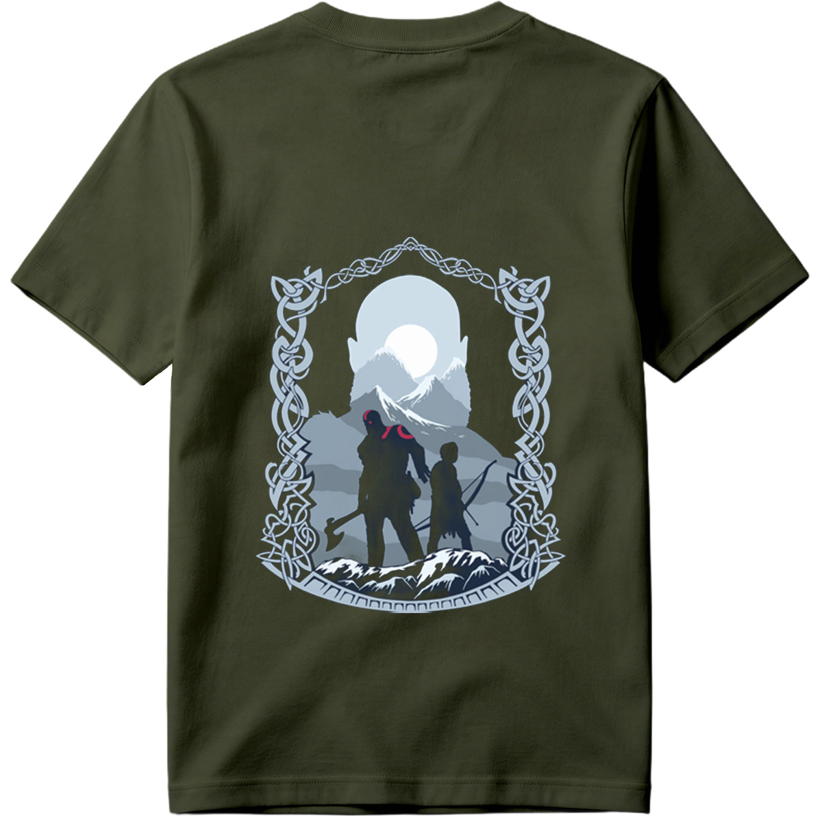Viking Warriors Under the Moonlight - Tee