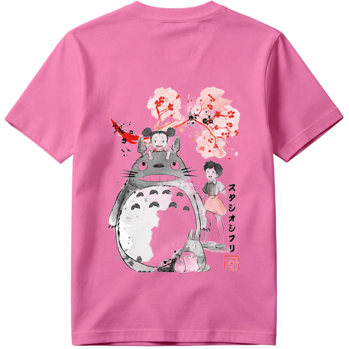 Totoro, Mei, and Satsuki from Studio Ghibli - Tee