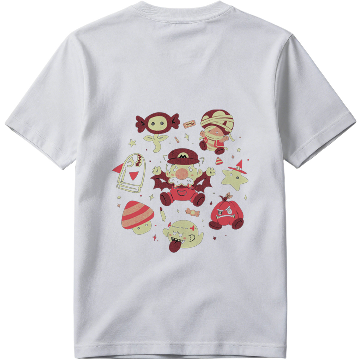 Super Mario Characters in Halloween Costumes - Tee