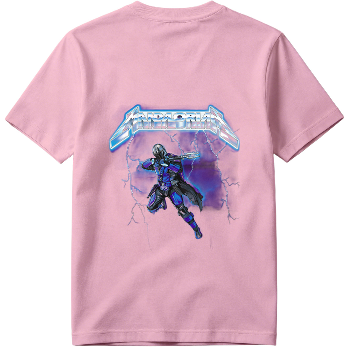 Mandalorian: The Armored Warrior in Stormy Skies - Tee