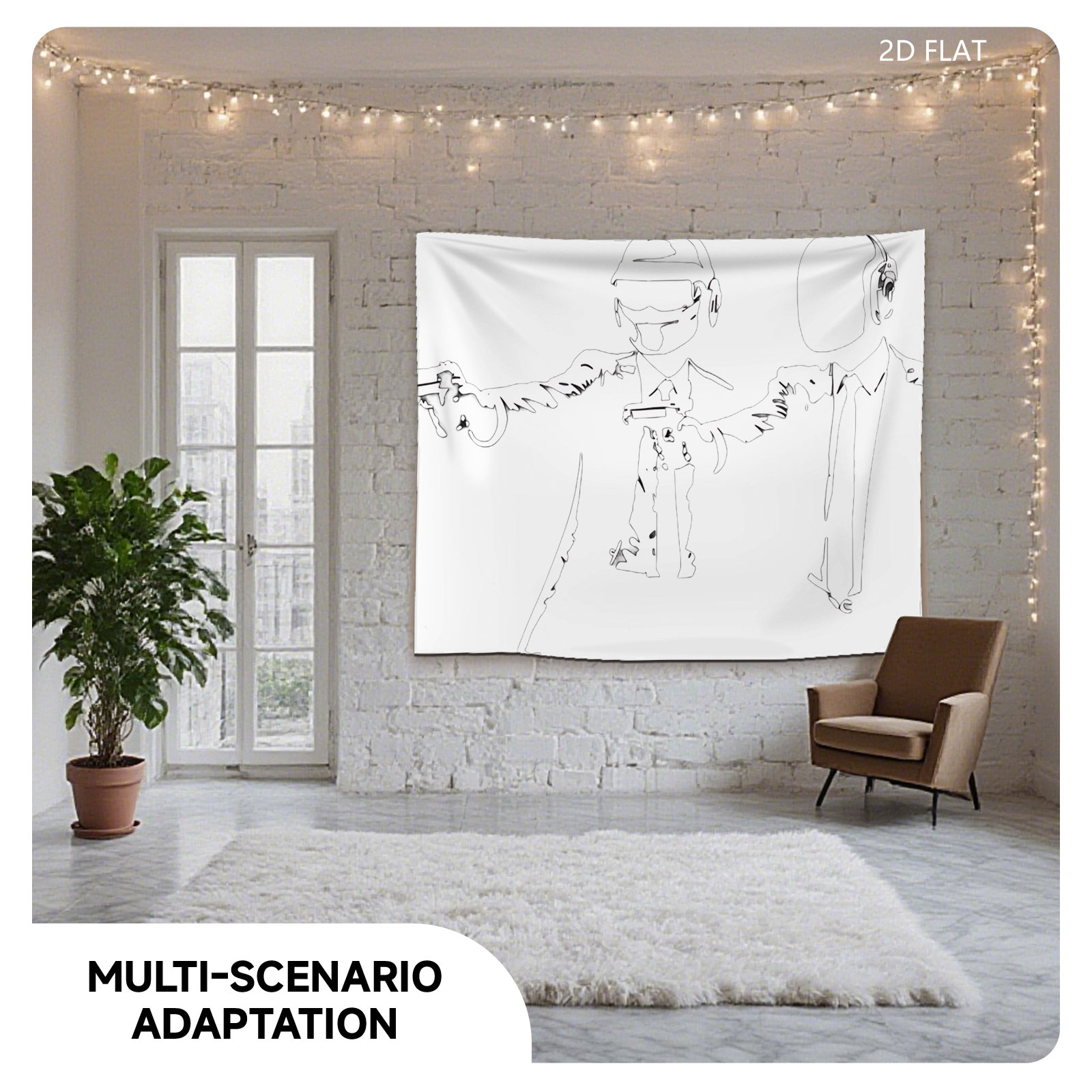 Hitman and Agent 47 in Action - Tapestry
