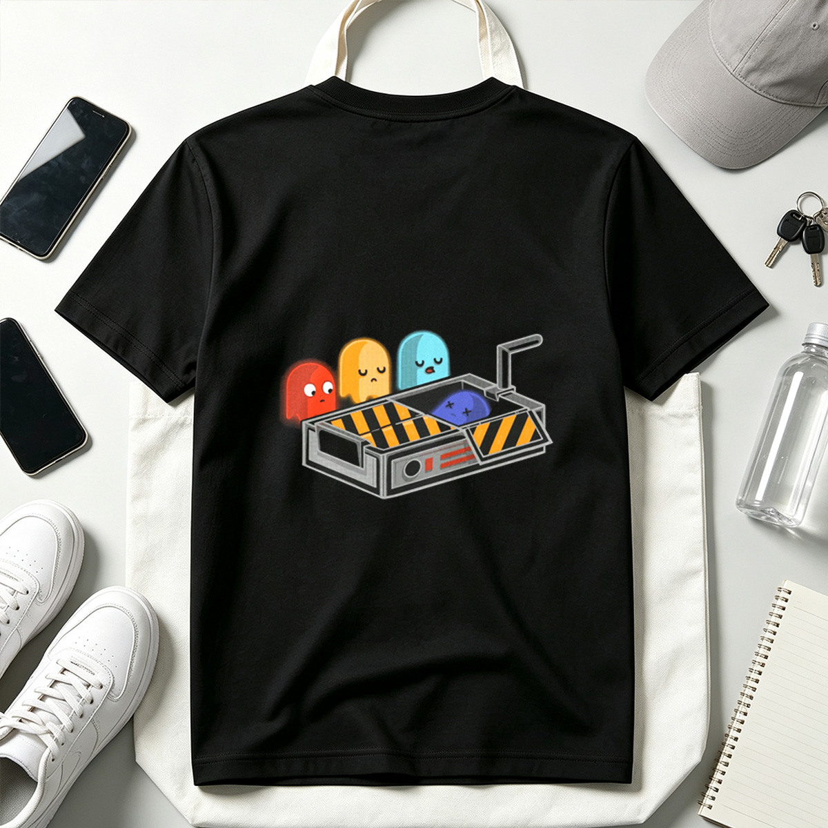 Pac-Man Ghosts in a Trap - Tee