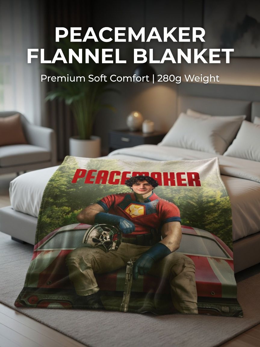 Custom Photo Face Flannel Blanket, Personalized Superhero Portrait Throw Fleece, Cozy Skin-Friendly Unique Memory Gift