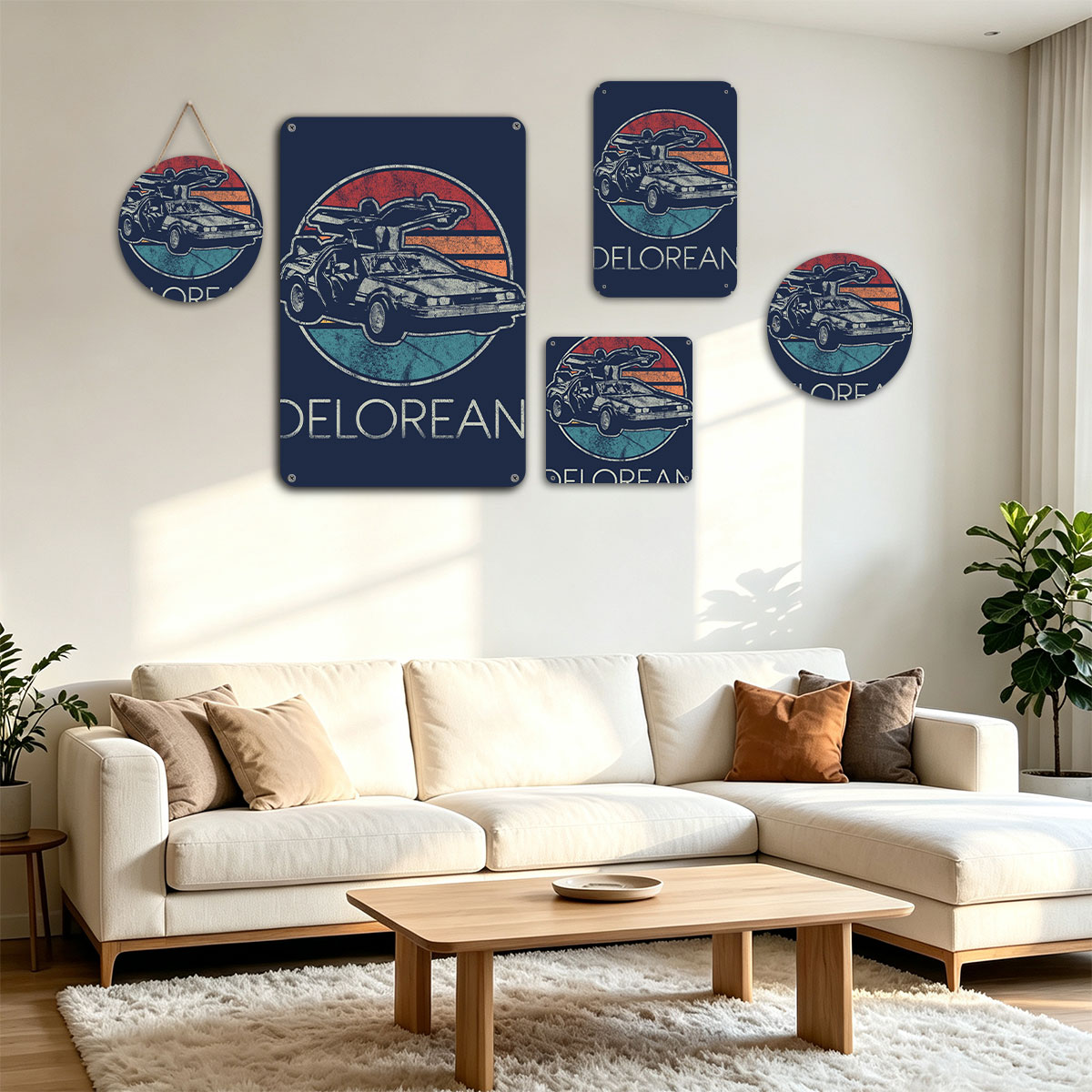 Delorean Time Machine - Back to the Future Icon - painting