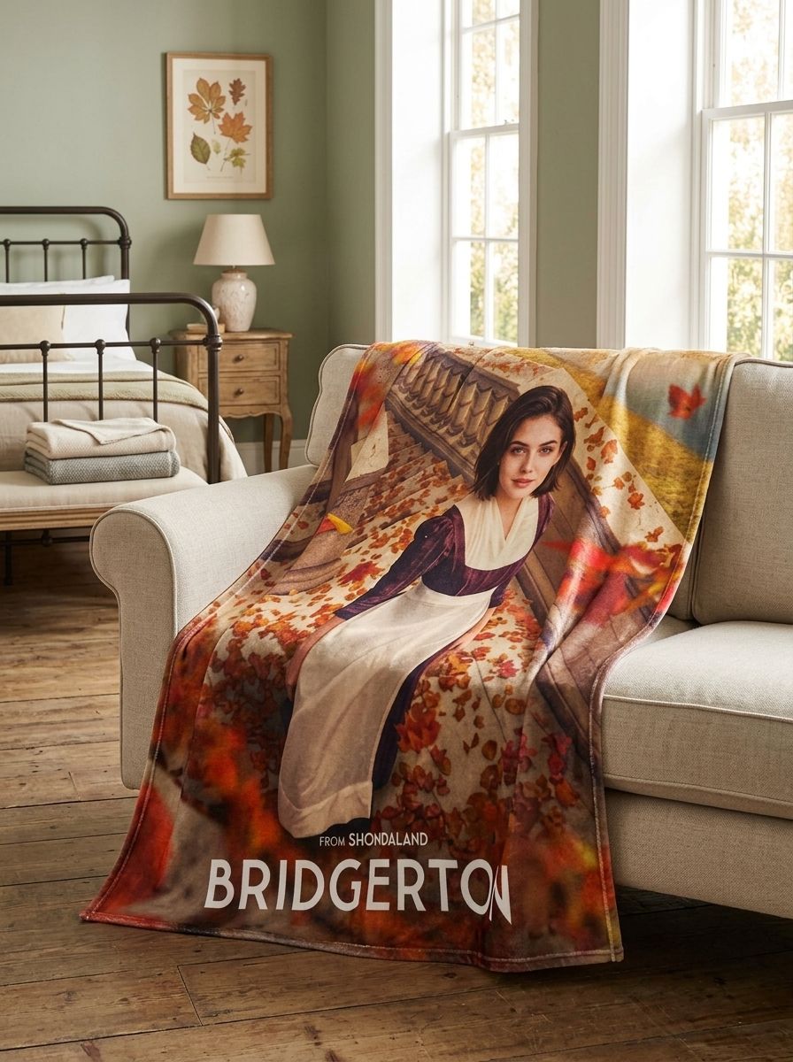 Custom Photo Face Blanket Personalized Flannel Throw, Ultra Soft Autumn Portrait Fleece Blanket Ideal Cozy Gift