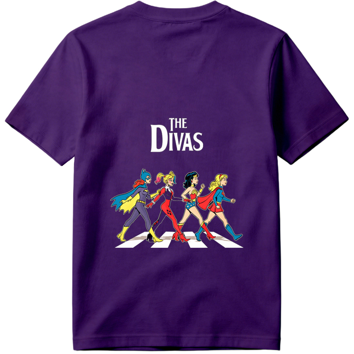 The Divas: Batgirl, Harley Quinn, Wonder Woman, Supergirl - Tee