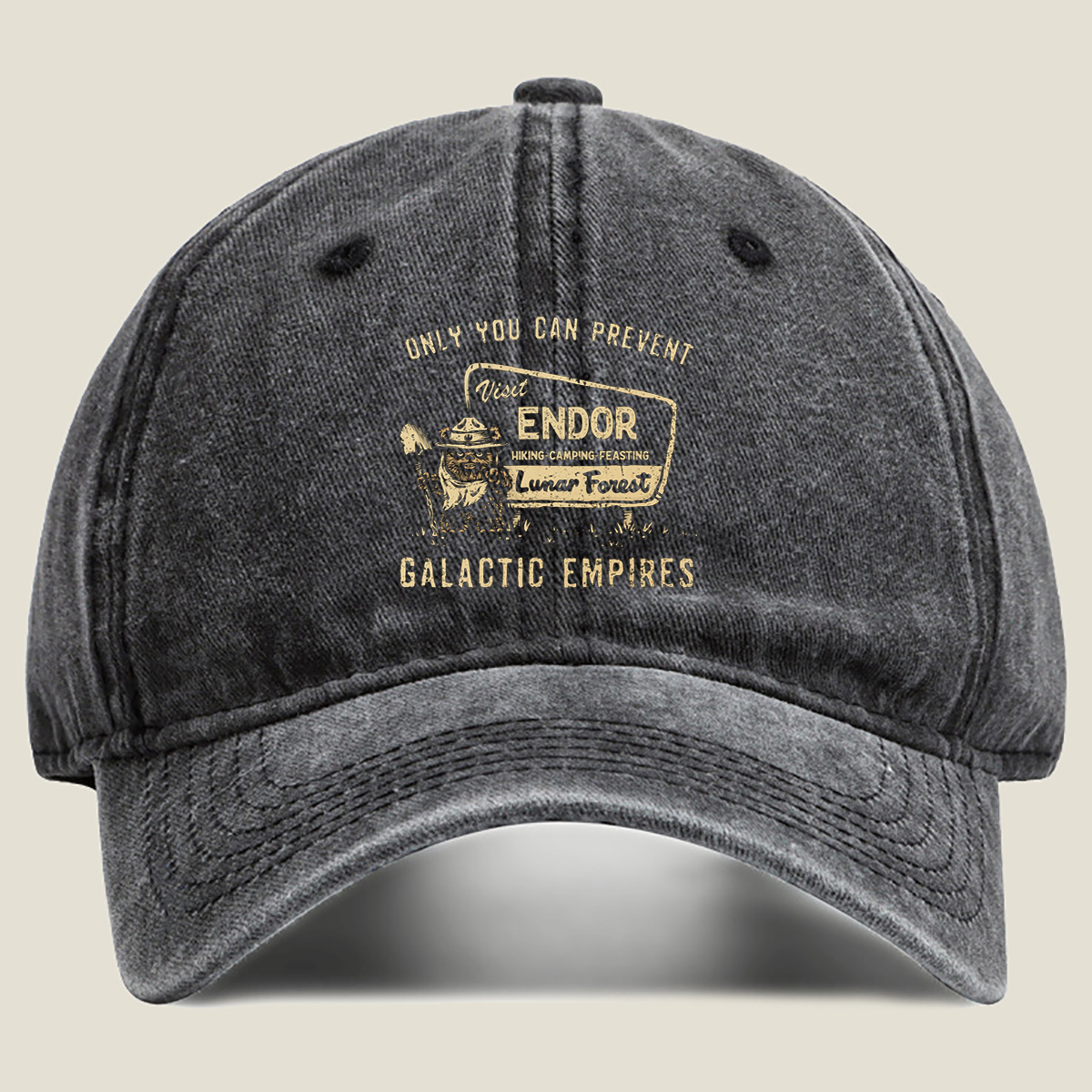 Star Wars: Ewok Forest Ranger – Only You Can Prevent Galactic Empires - Washed Denim - Baseball Cap