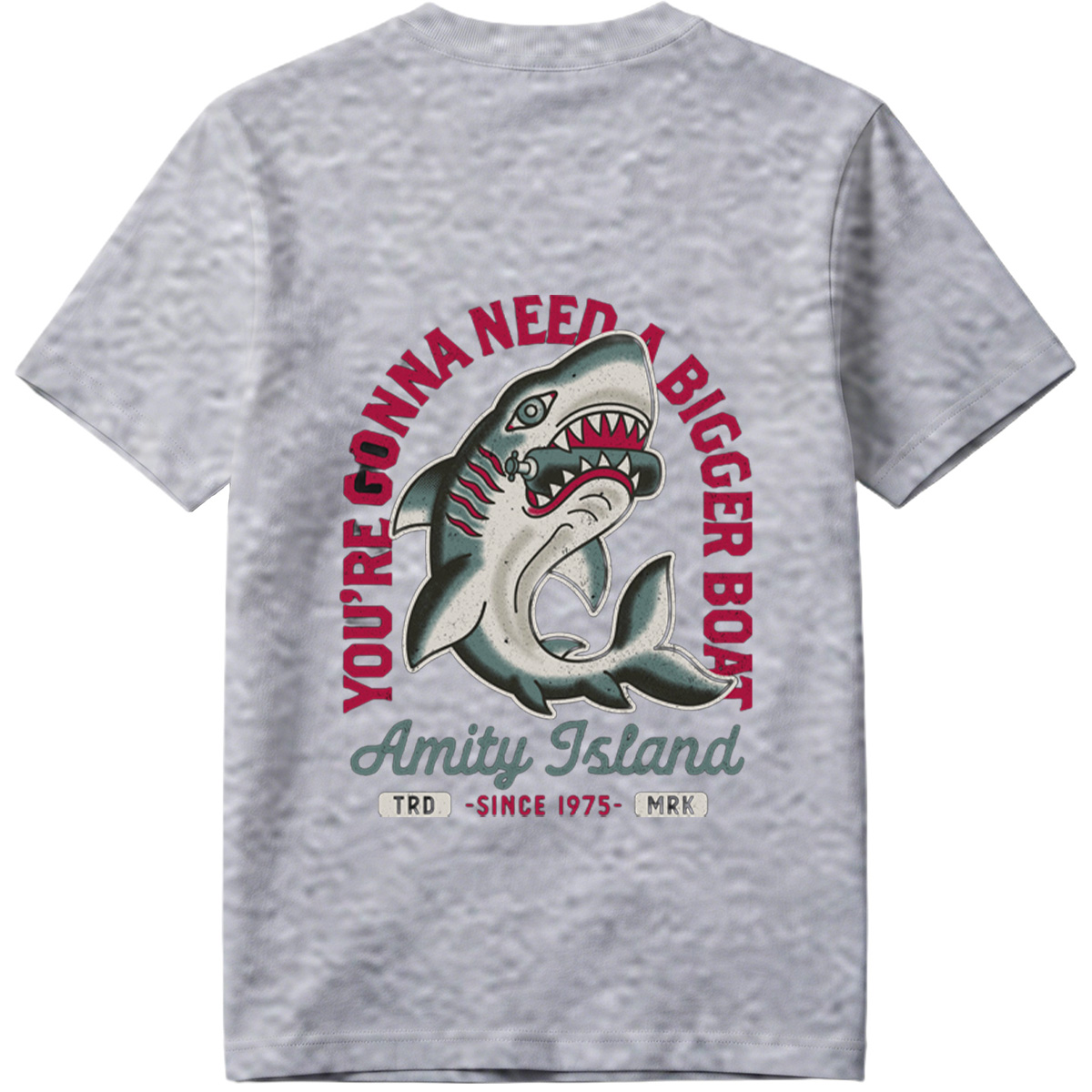 Jaws - Amity Island Shark Design - Tee