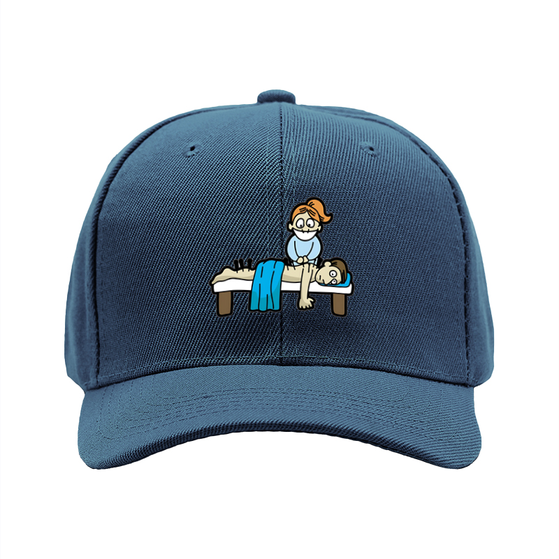1pc New Baseball Cap with Funny Massage Cartoon Print Unisex Adjustable Hat for Outdoor Activities and Casual Wear Adults and Teens