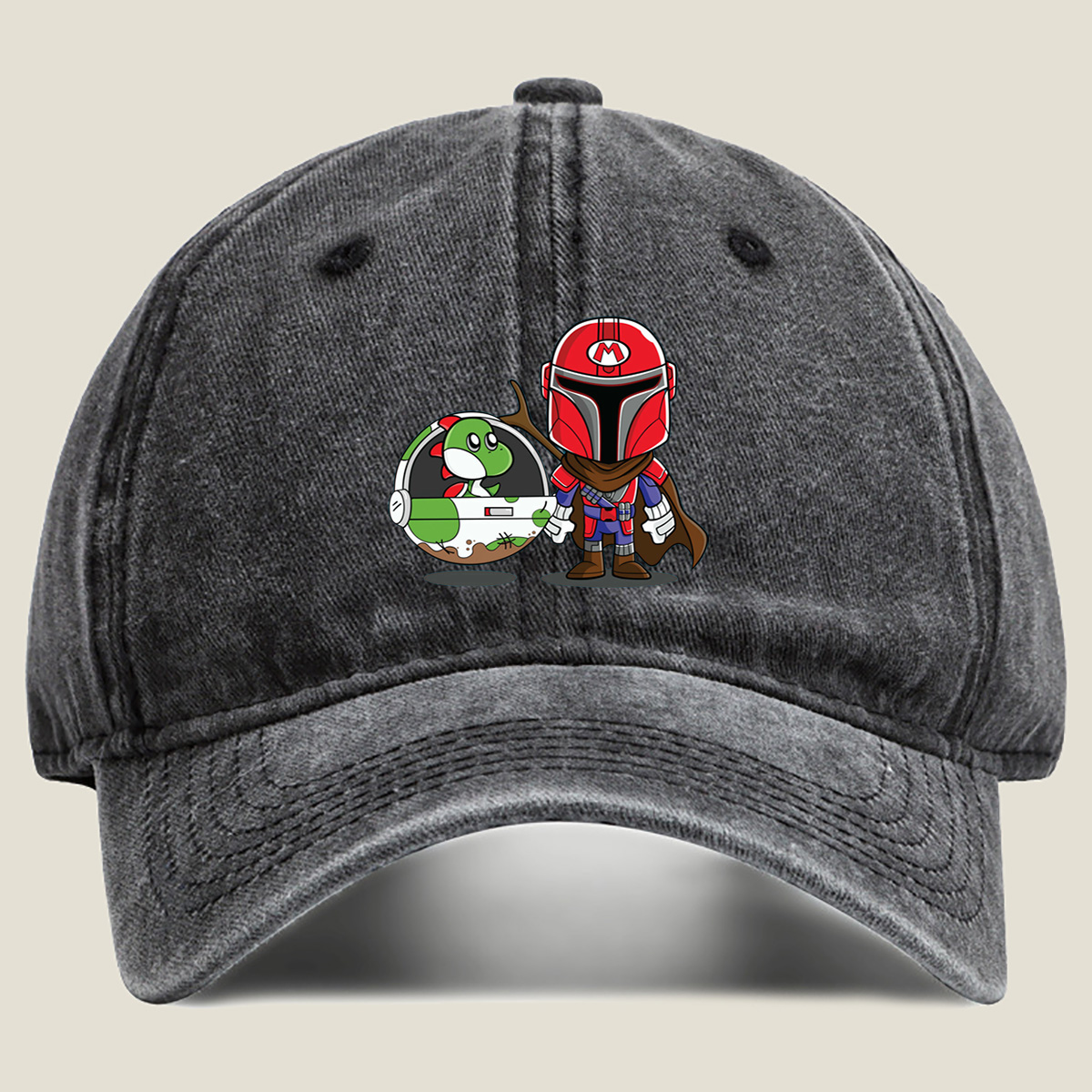 Mario Mandalorian with Yoshi in Space Pod - Hat