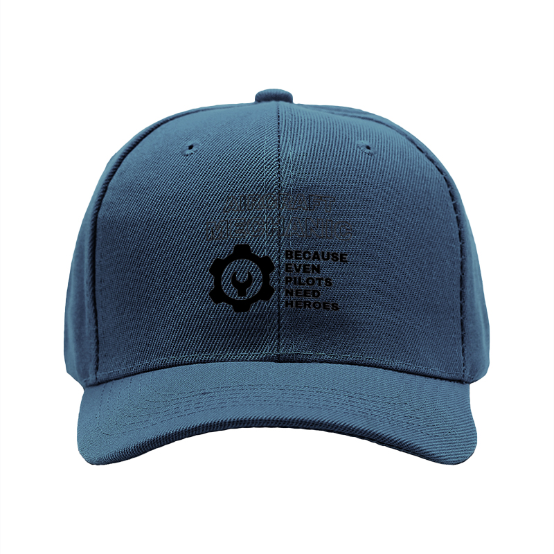 1pc New Baseball Cap Aircraft Mechanic Print Adjustable Unisex Hat for Outdoor Work and Casual Wear Adults