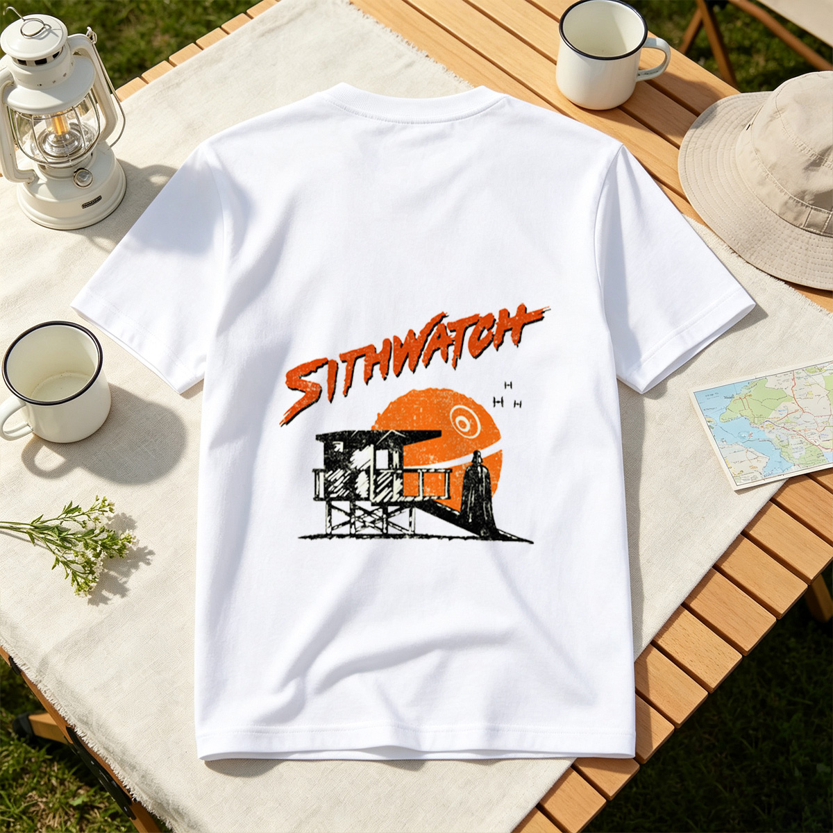 Sithwatch: Darth Vader at the Beach Hut - Tee