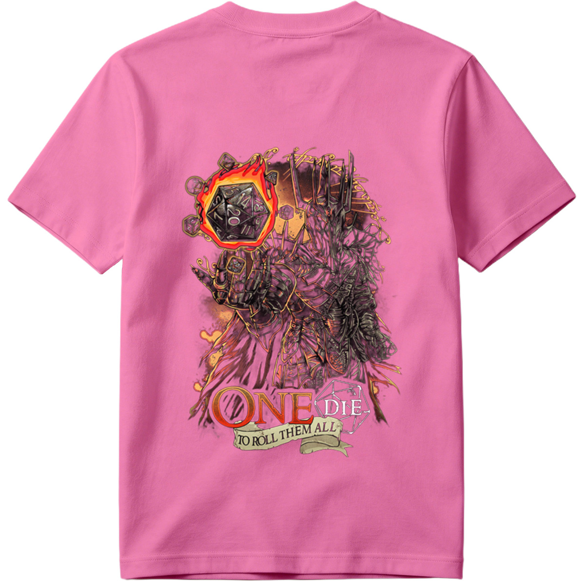 One Die to Roll Them All: D&D Inspired Fantasy Art - Tee