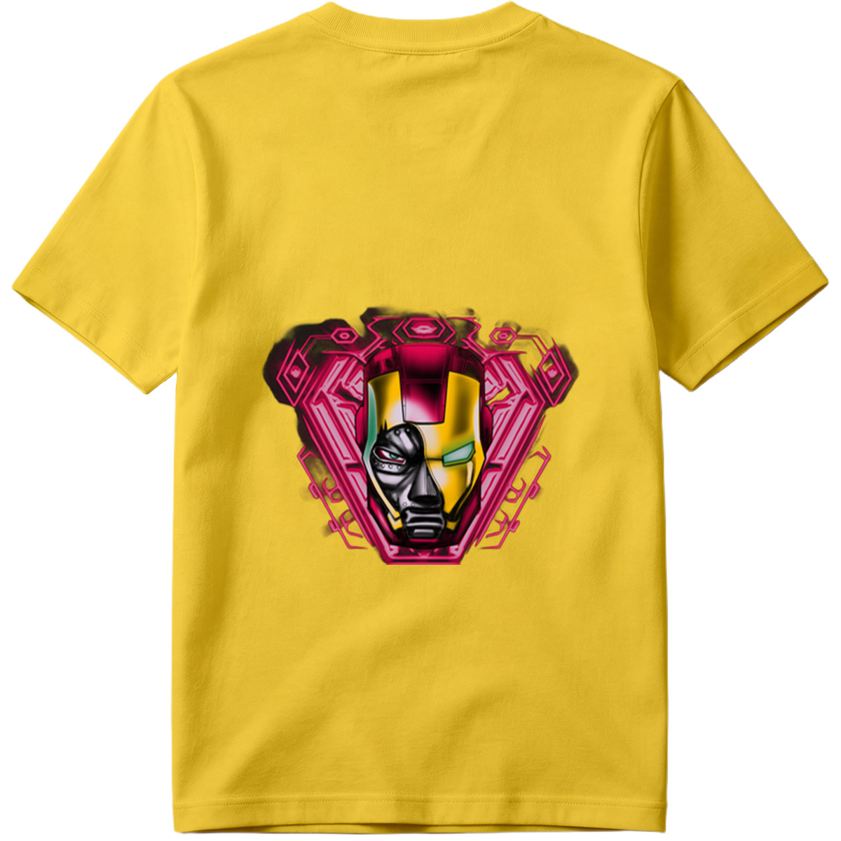 Iron Man and Black Panther Fusion Helmet Design - Tee