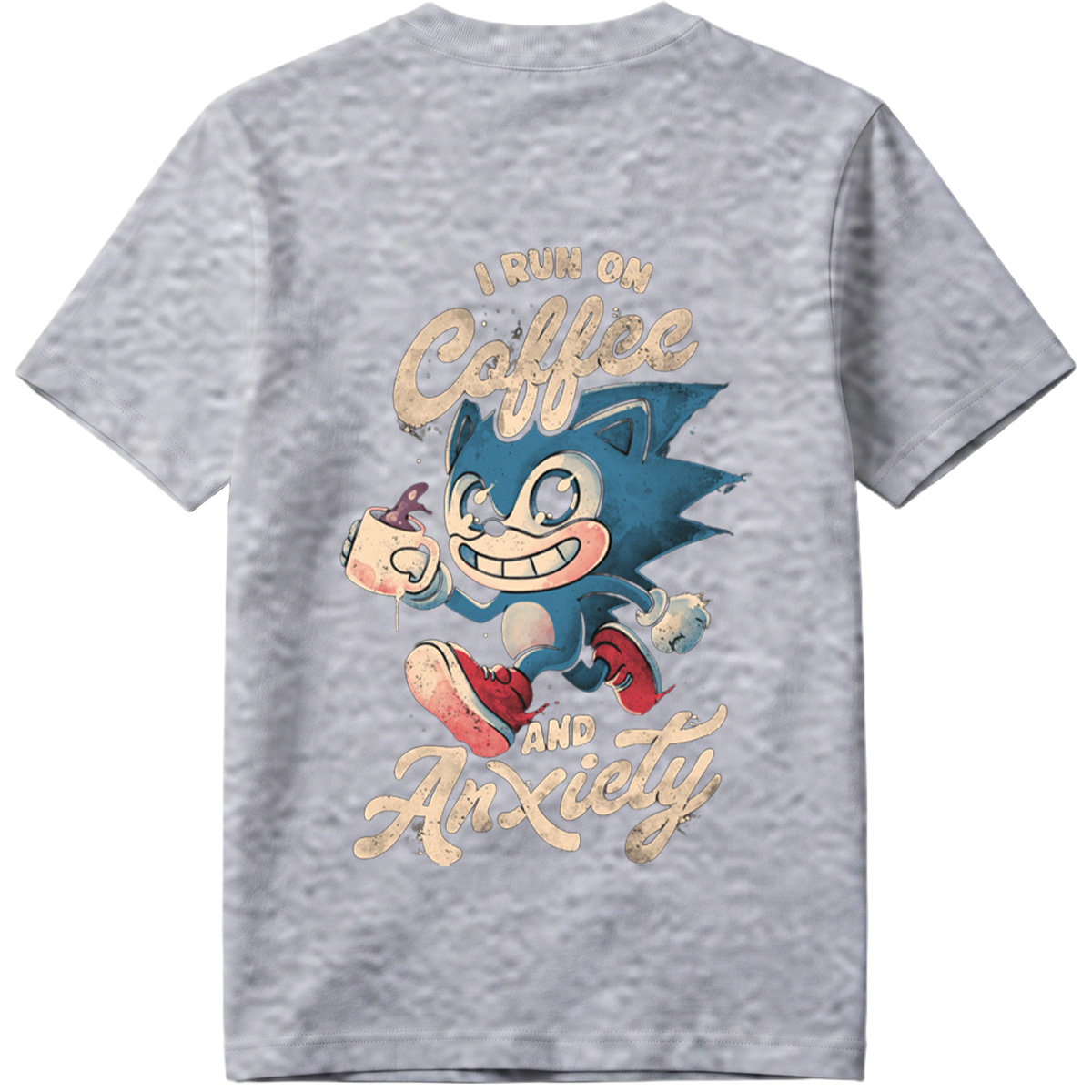 Sonic the Hedgehog: I Run on Coffee and Anxiety - Tee