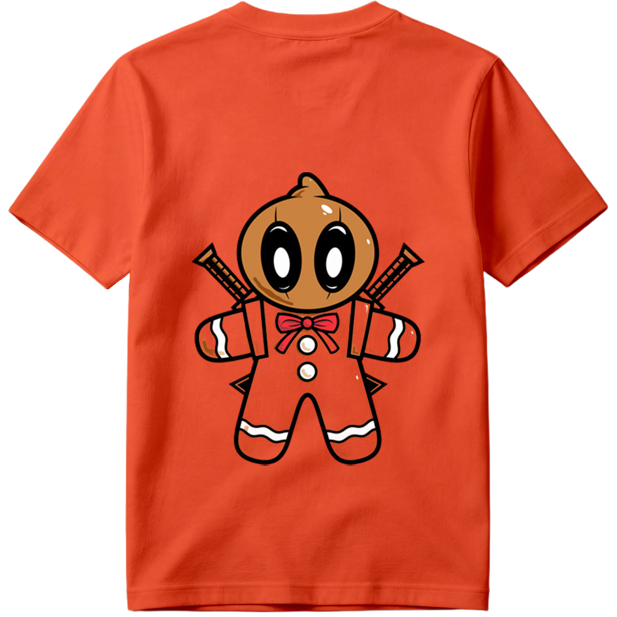 Gingerbread Ninja with Crossed Swords - Tee
