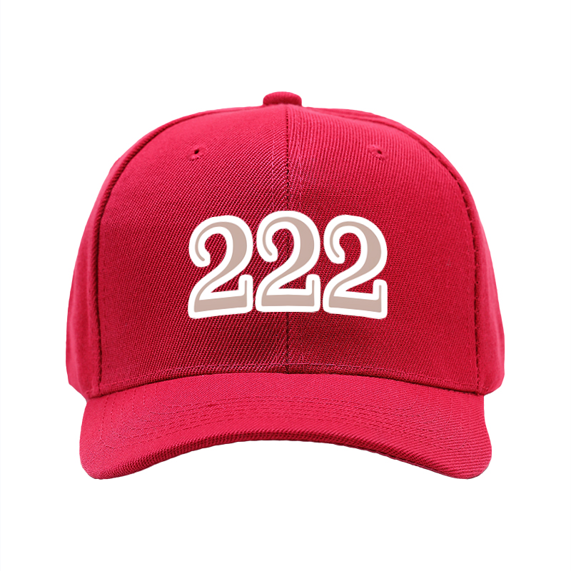 1pc New Baseball Cap with 222 Number Print Design Unisex Adjustable Hat for Outdoor Activities and Casual Wear Suitable for Adults and Teens