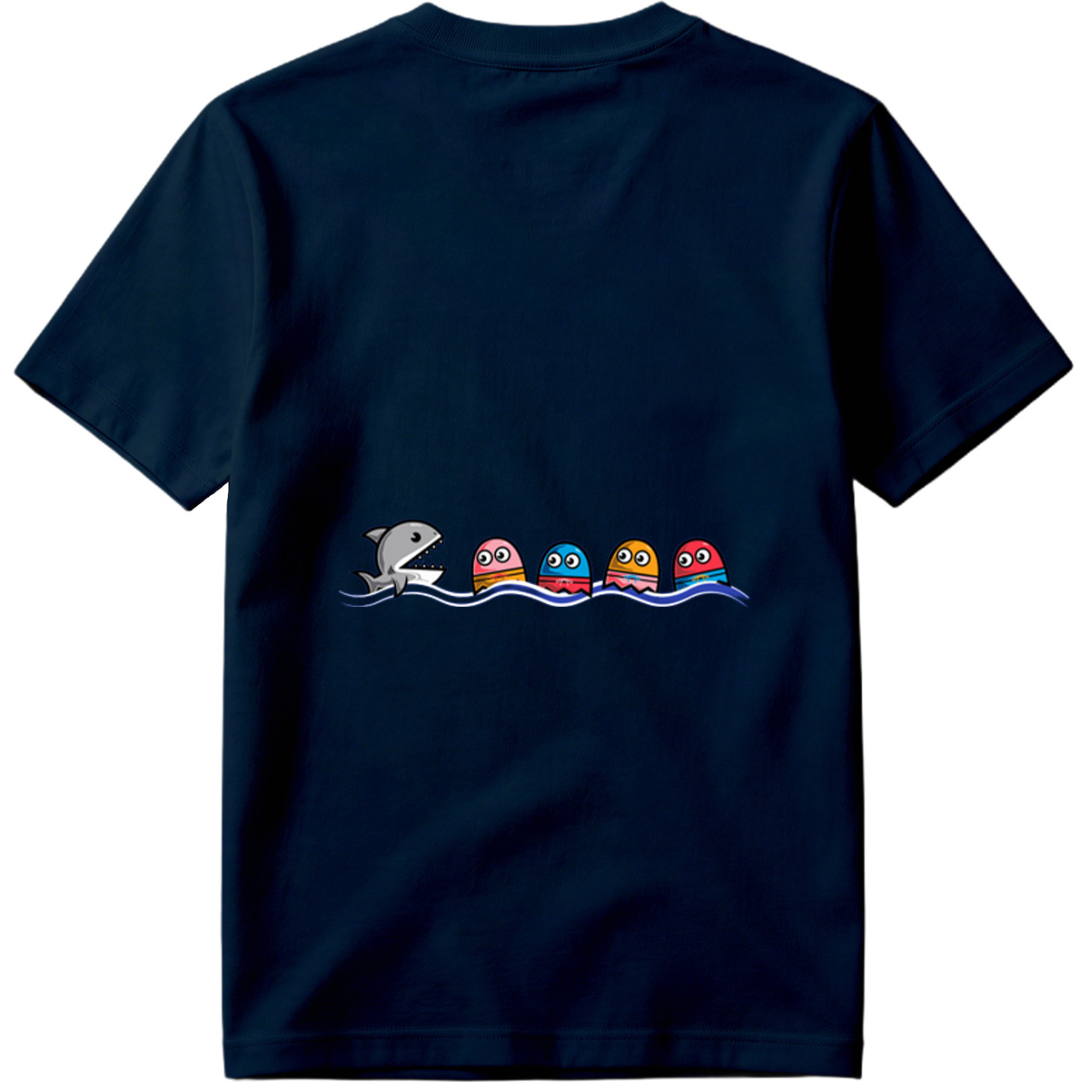 Pac-Man and the Shark - Tee