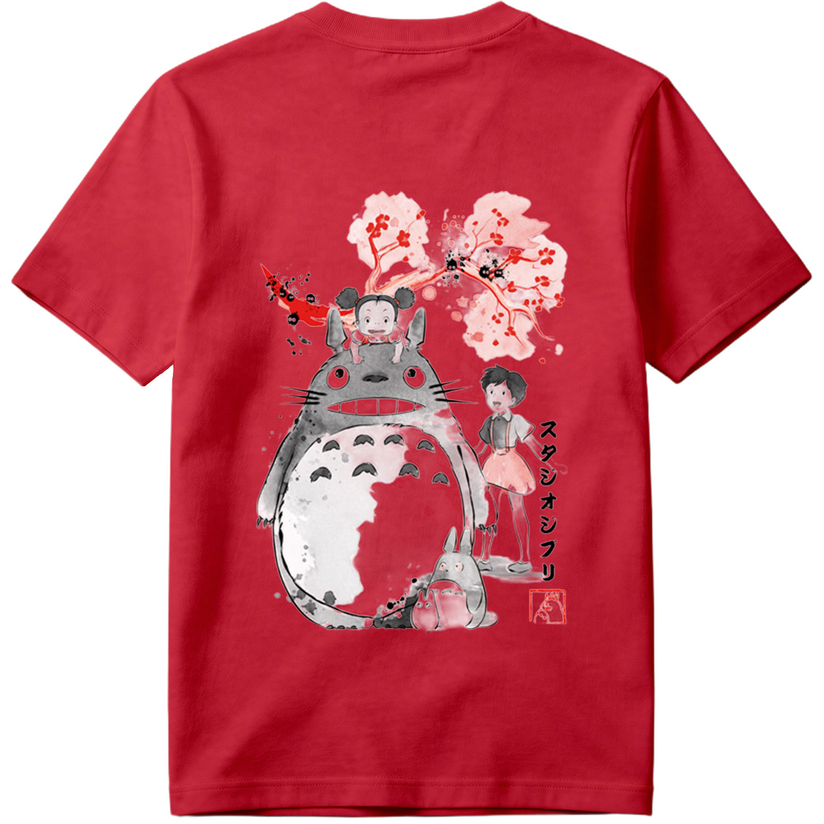 Totoro, Mei, and Satsuki from Studio Ghibli - Tee