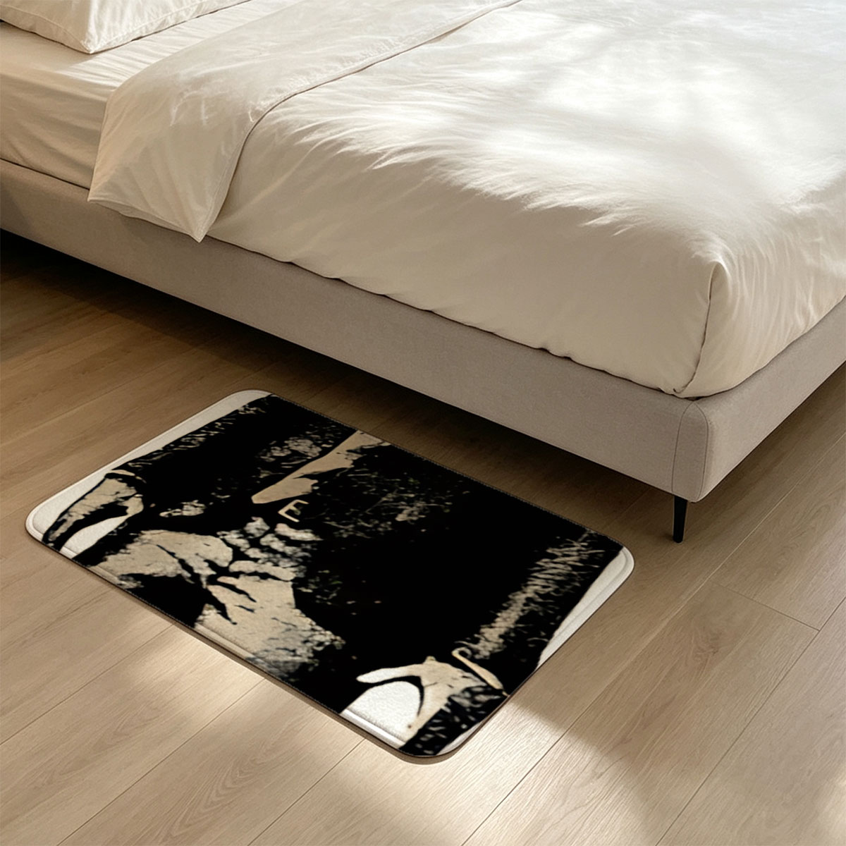 Boombox Head Man in Suit - Flannel floor mat
