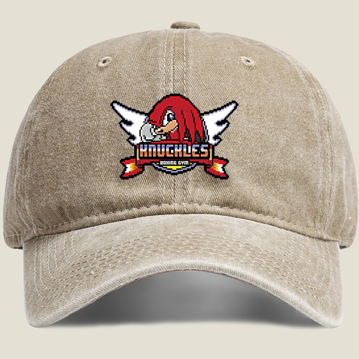 Knuckles Boxing Gym - Sonic the Hedgehog - Washed Denim - Baseball Cap