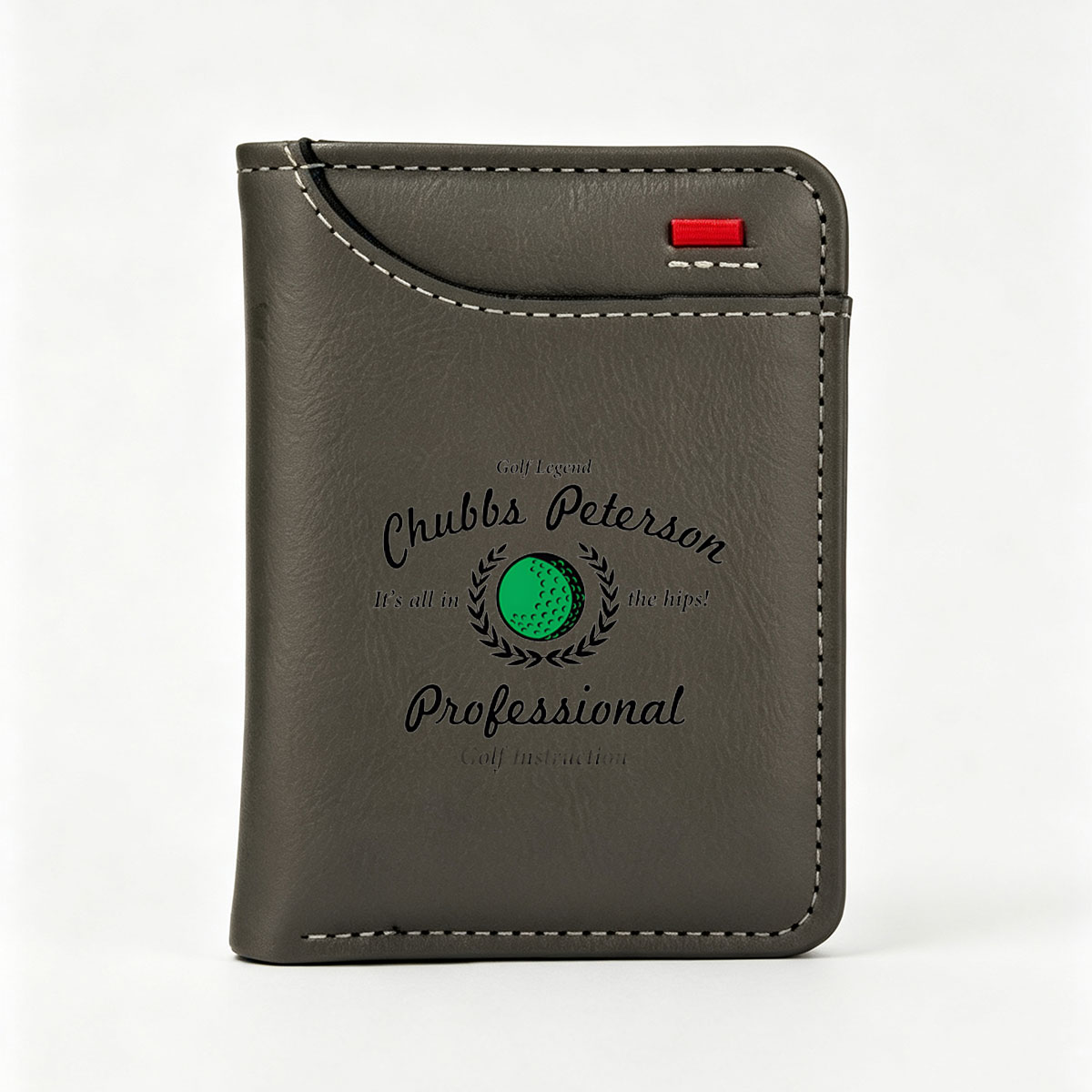 Chubbs Peterson Golf Legend Professional Instructor - Vertical Style Wallet