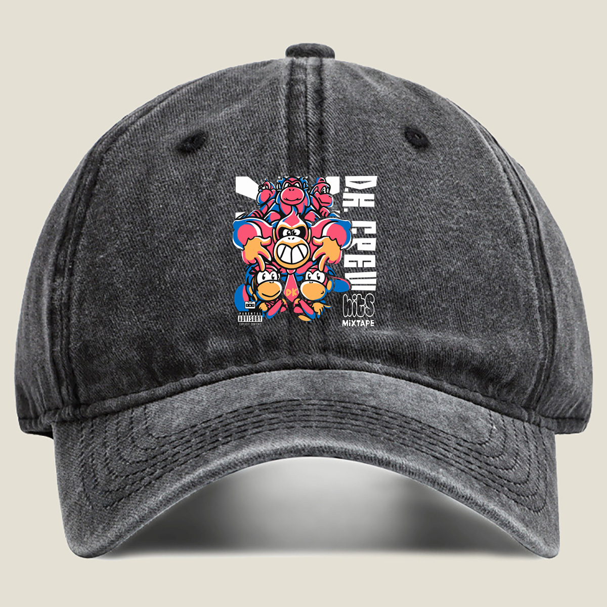 Dr. K. Rool Hits Mixtape: Donkey Kong Characters Edition - Washed Denim - Baseball Cap