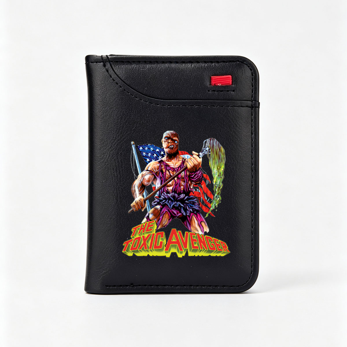 The Toxic Avenger: Mutant Hero with Mop and Flag - Vertical Style Wallet