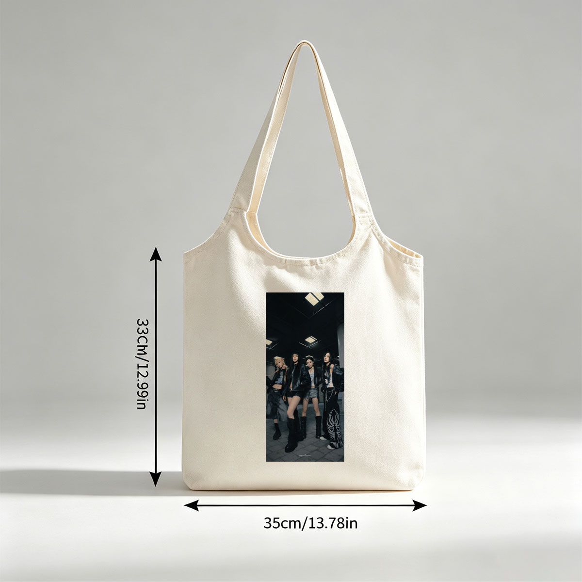 BLACKPINK in Underground Style - Four Members Pose in Edgy Leather Outfits with Bold Fashion Statements - Canvas shoulder bags/