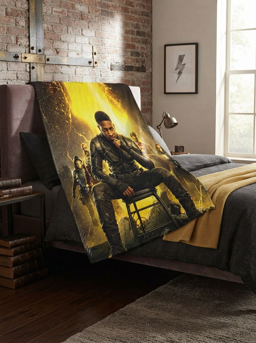 Custom Face Photo Blanket Personalized Superhero Graphic Ultra Soft Flannel Throw Cozy Skin Friendly Warm Bed Couch