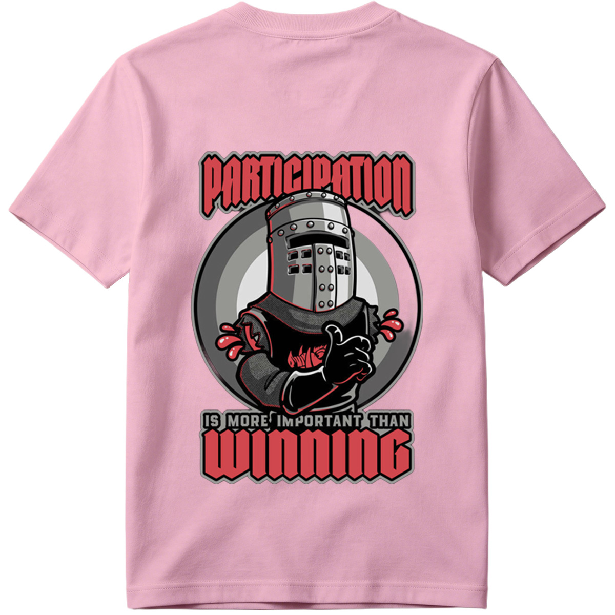 Participation is More Important Than Winning - Knight Mascot Design - Tee