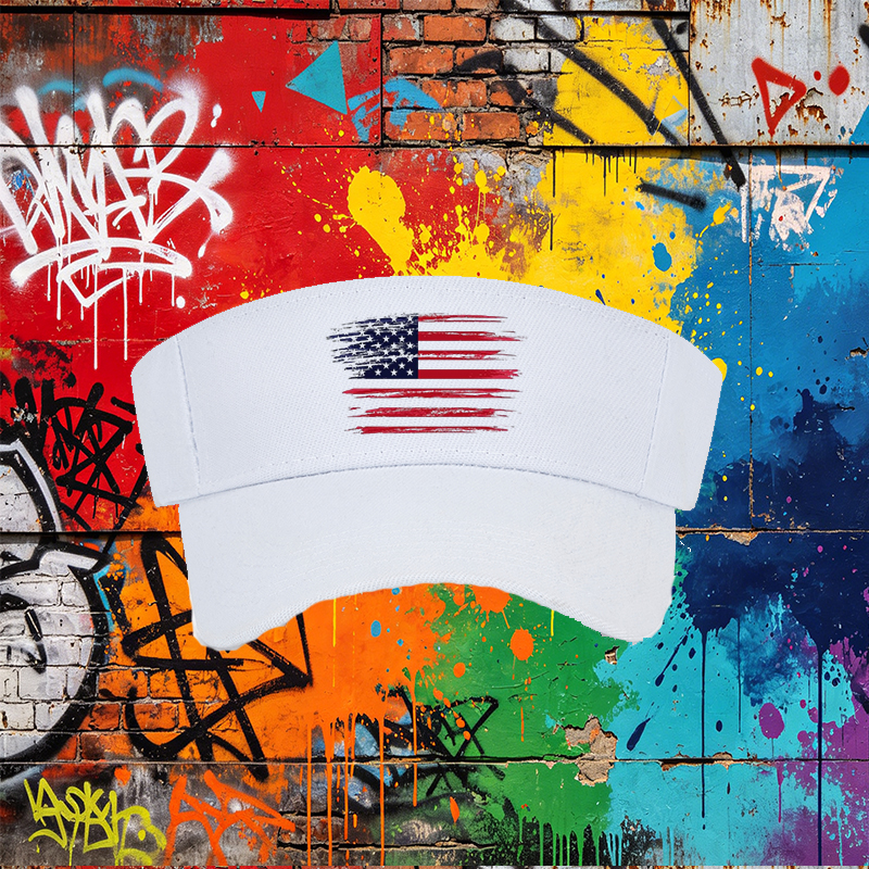 Unisex Classic Mesh Back Cap with Distressed USA Flag Print - Lightweight Sun Hat for Outdoor Activities, Perfect for Men and Women Who Love Patriotic Style and Casual Wear