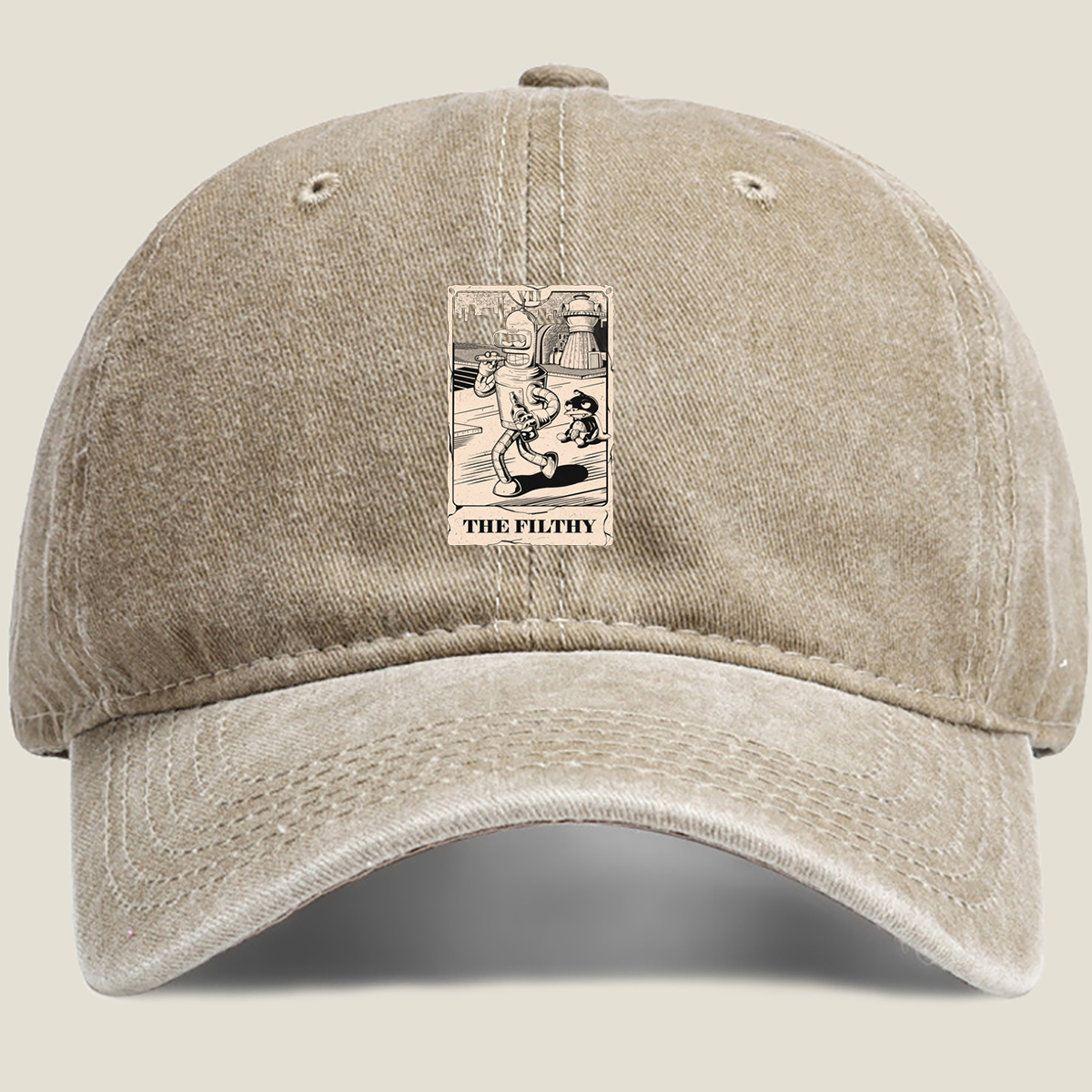 Futurama: Bender and Nibbler – The Filthy - Washed Denim - Baseball Cap